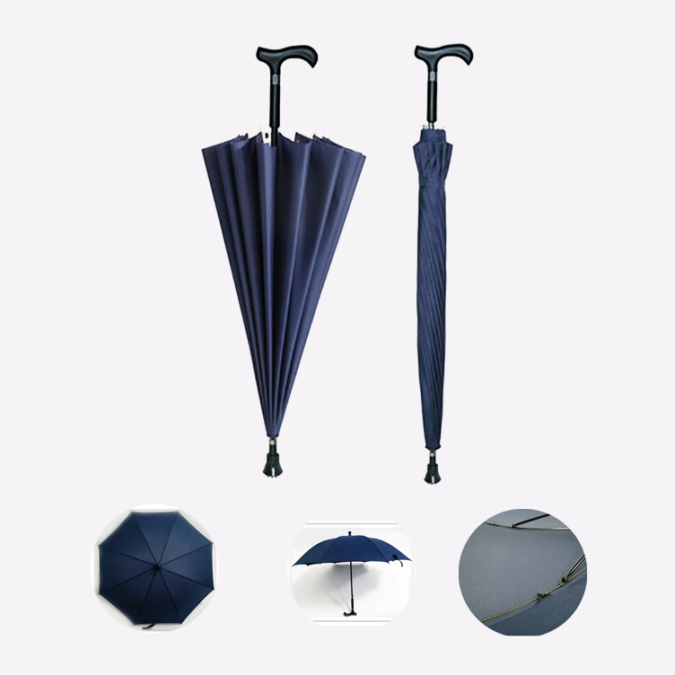 Automatic non-slip crutch umbrella for the elderly 1