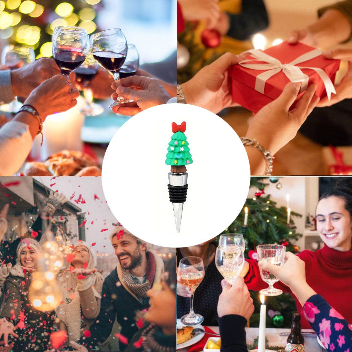 Christmas Wine Stopper 4