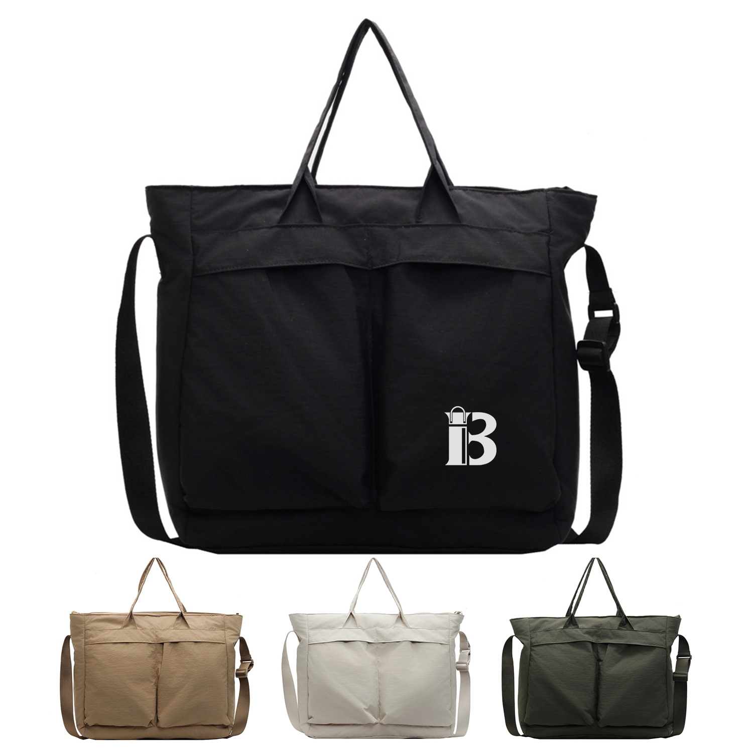 Large Capacity Nylon Crossbody Shoulder Tote Bag 4