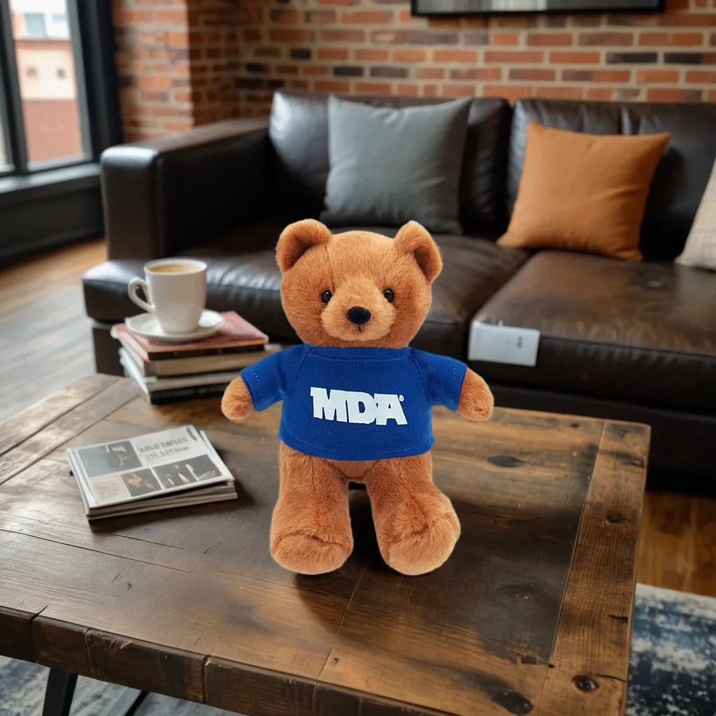 7" Brown Beanie Bear 9