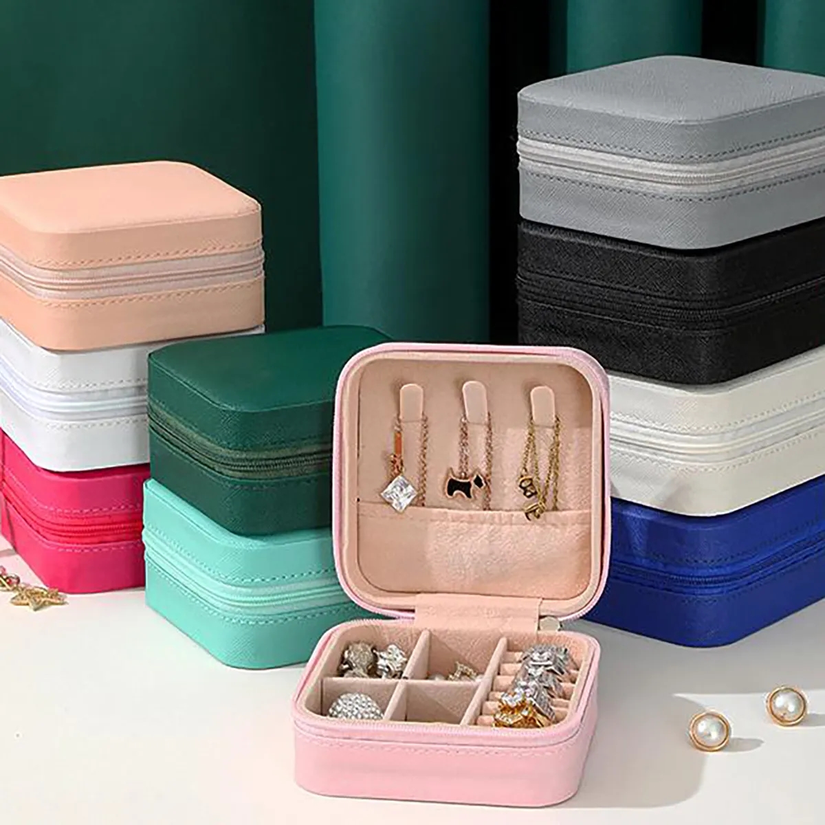Mini Qualitty Portable Jewelry Travel Storage Boxes 8