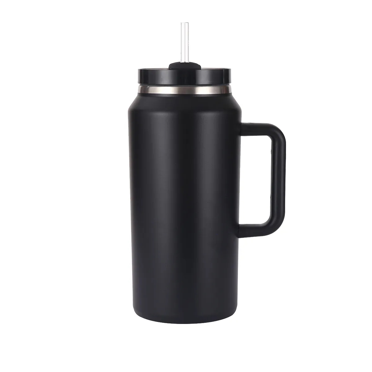 64Oz Stainless Steel Insulated Coffee Travel Straw Mug Cup 4