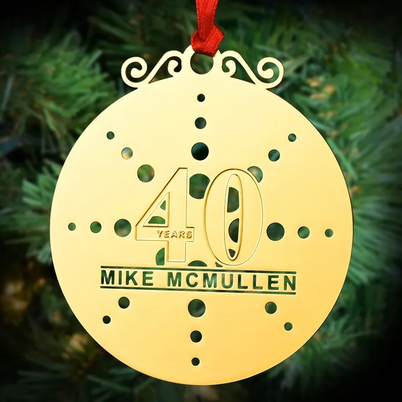 4" Custom Die Struck Ornaments