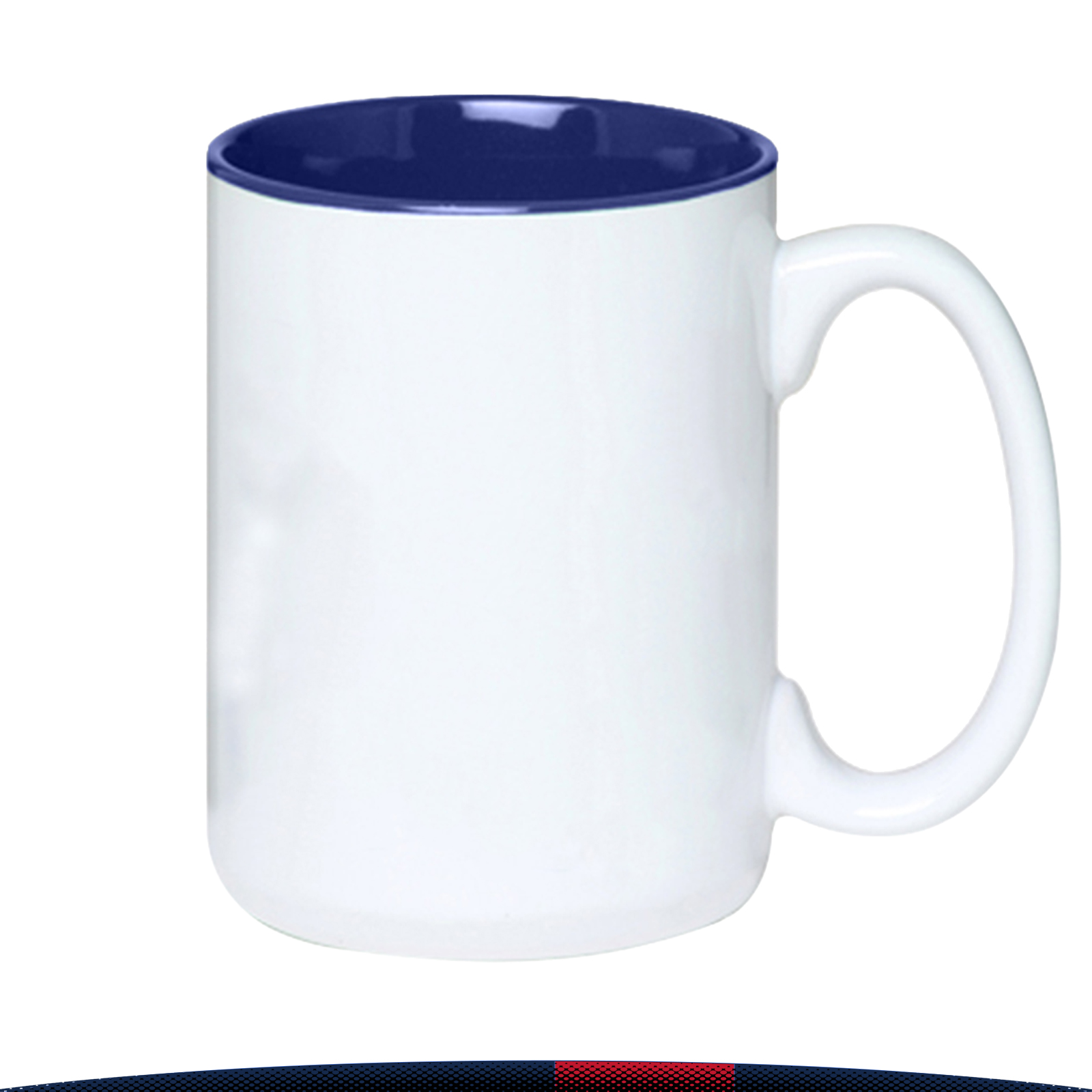 15 oz. Glossy Two-tone Ceramic Photo Mugs 1