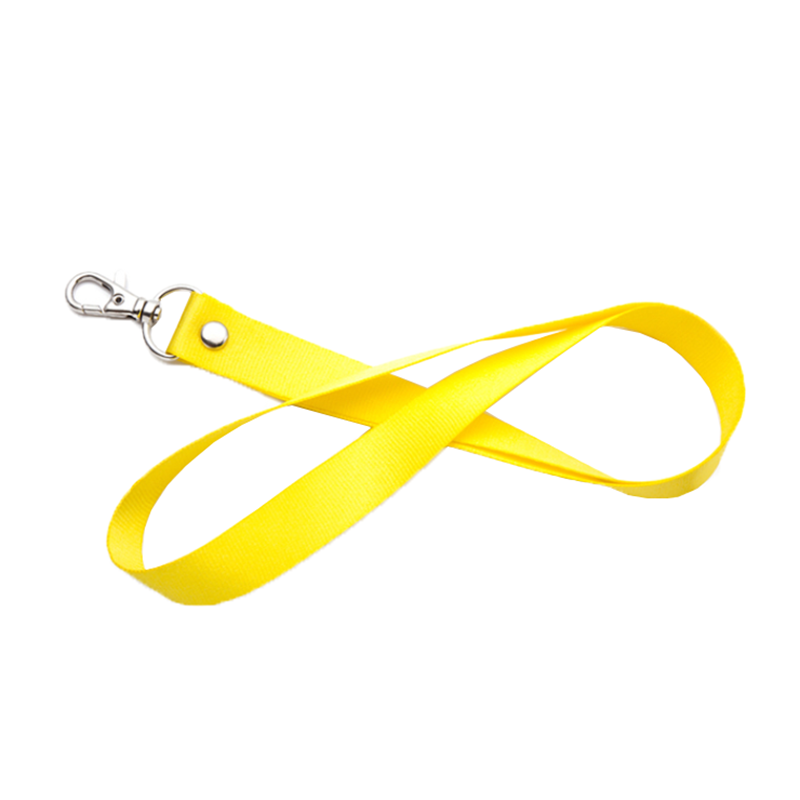 9/16" wide Silkscreened Polyester Lanyard with one standard 1