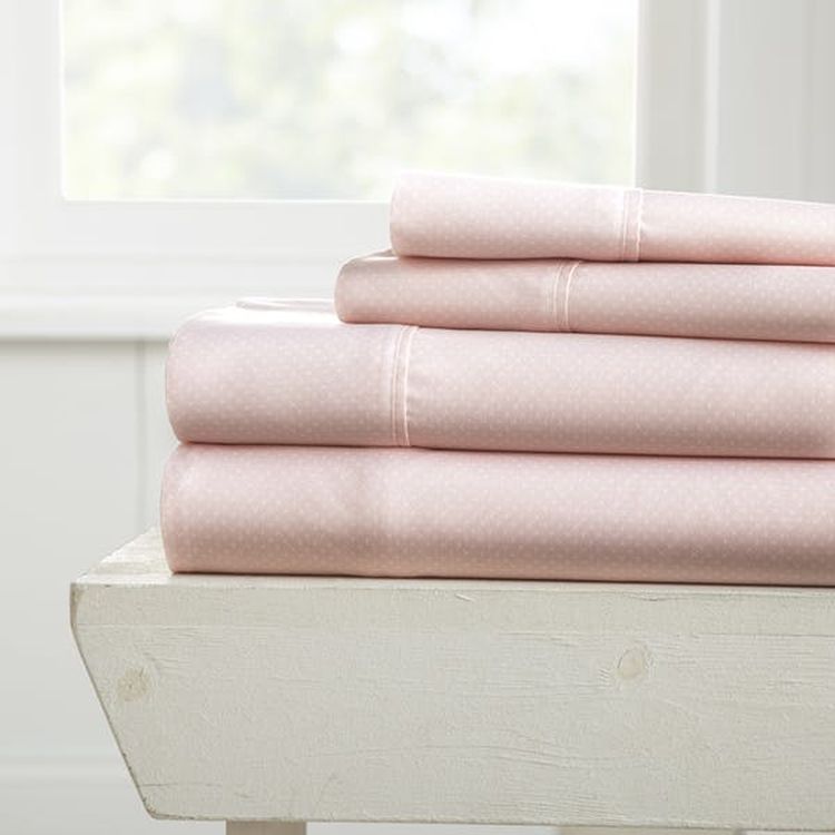 Bed Sheet Sets - Pink Hearts Twin 3 Set 1