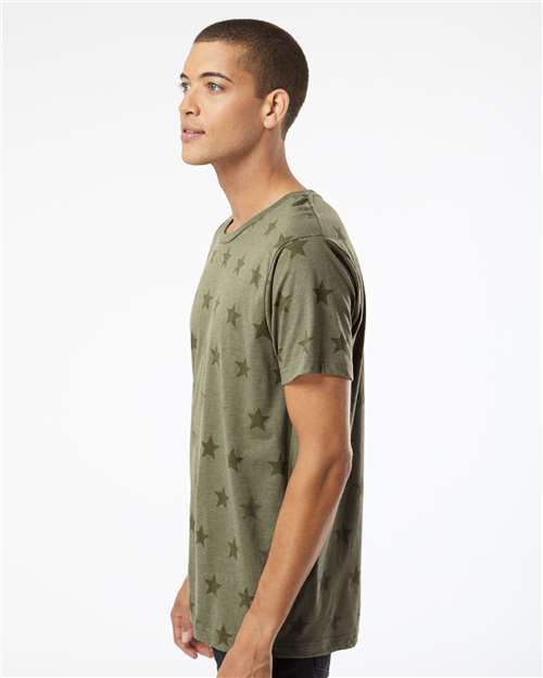Unisex Star Print Tee - 3929 19