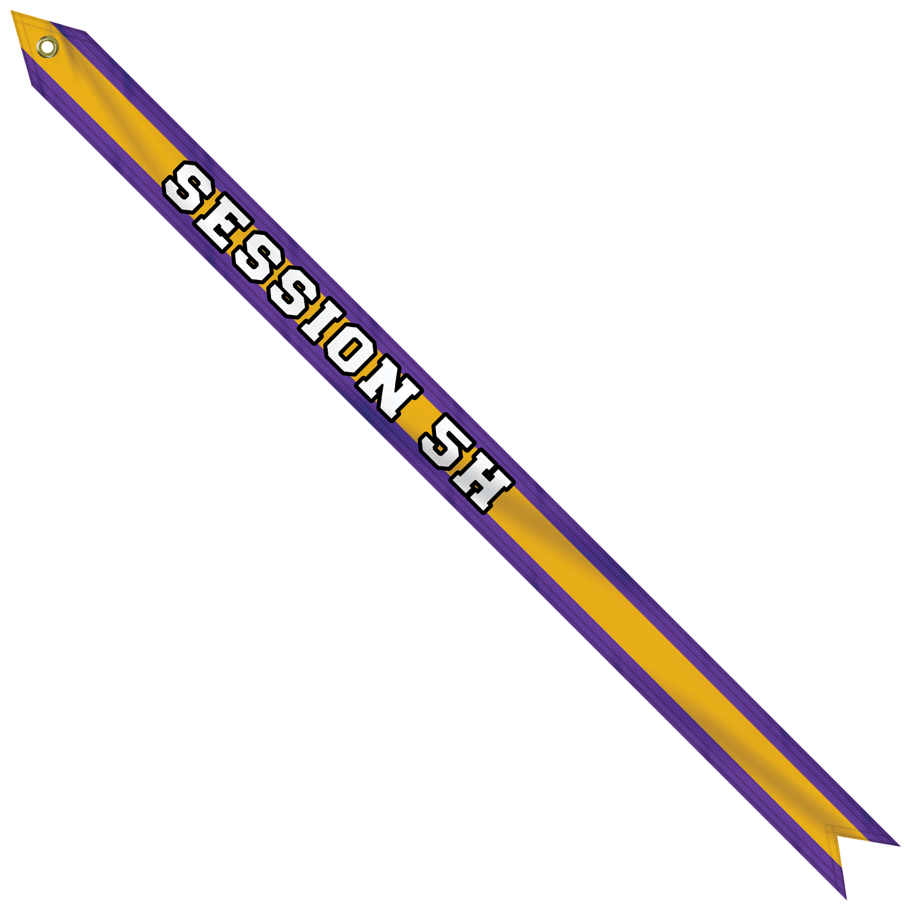 2 1/4" x 36" Custom Printed Nylon Streamer 3