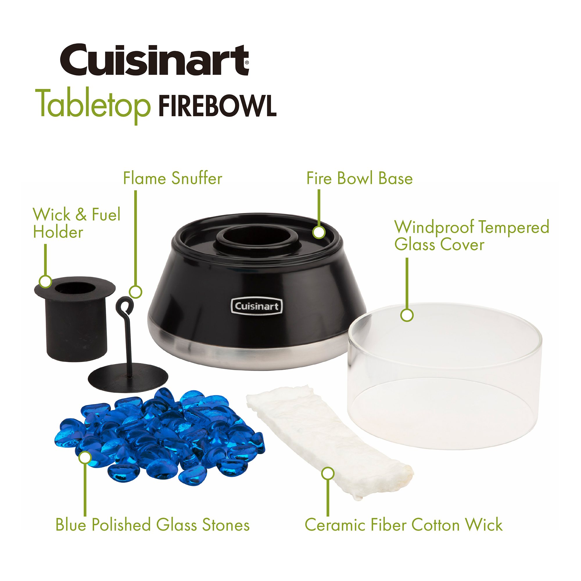 Cuisinart Outdoors® Petite Tabletop Fire Bowl 24