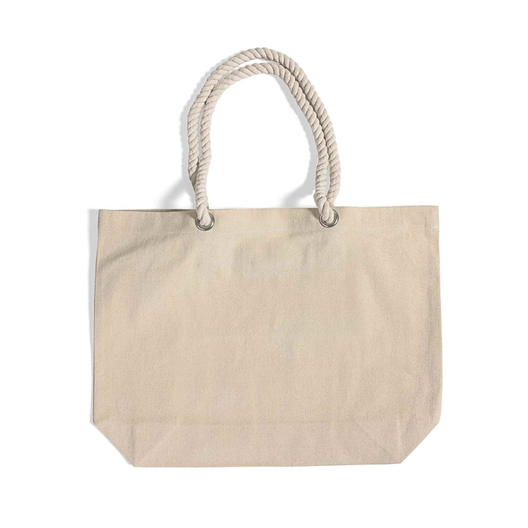 Bayshore Rope Handle Beach Tote Bag 5