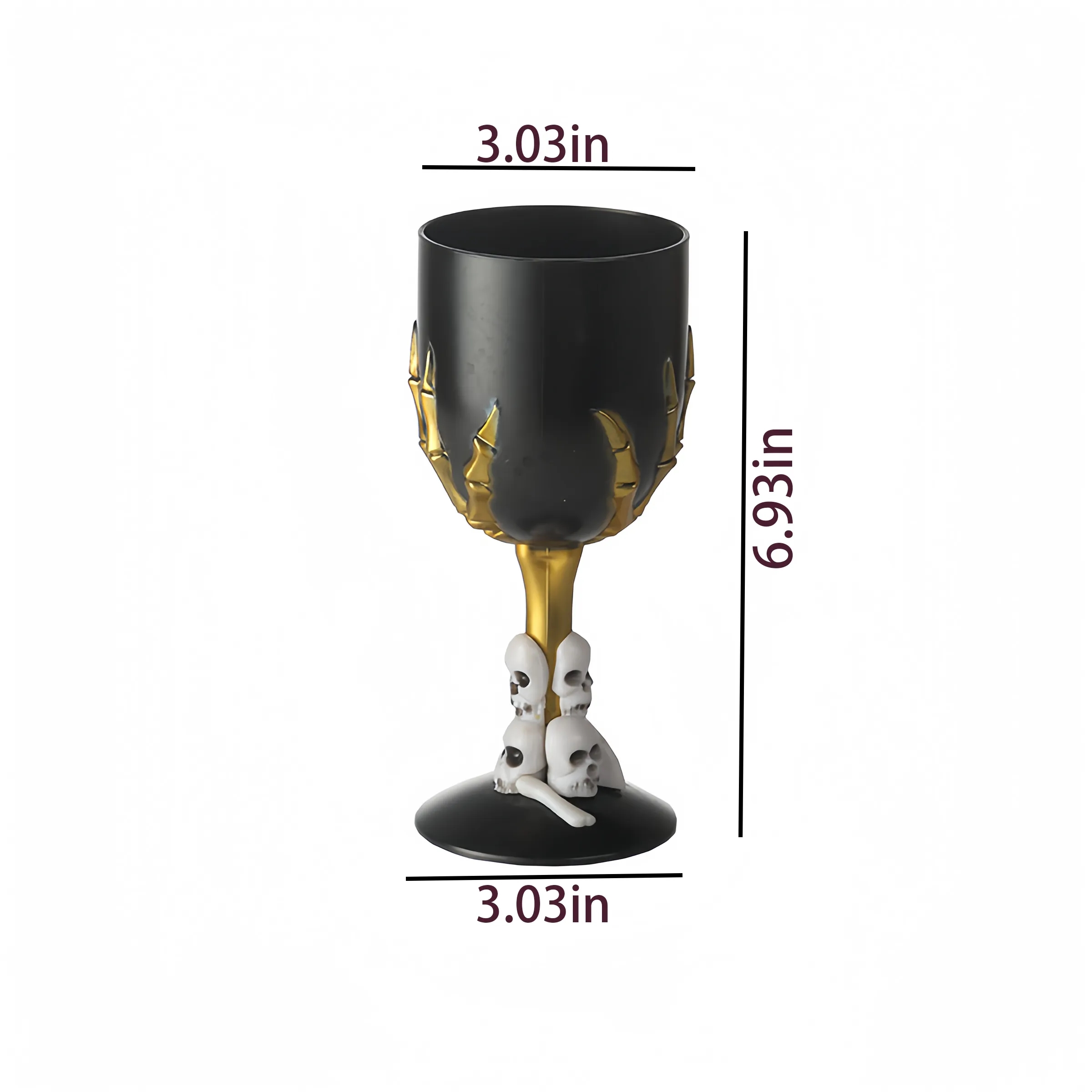 Resin Halloween High Footed Ghost Claw Cup 11