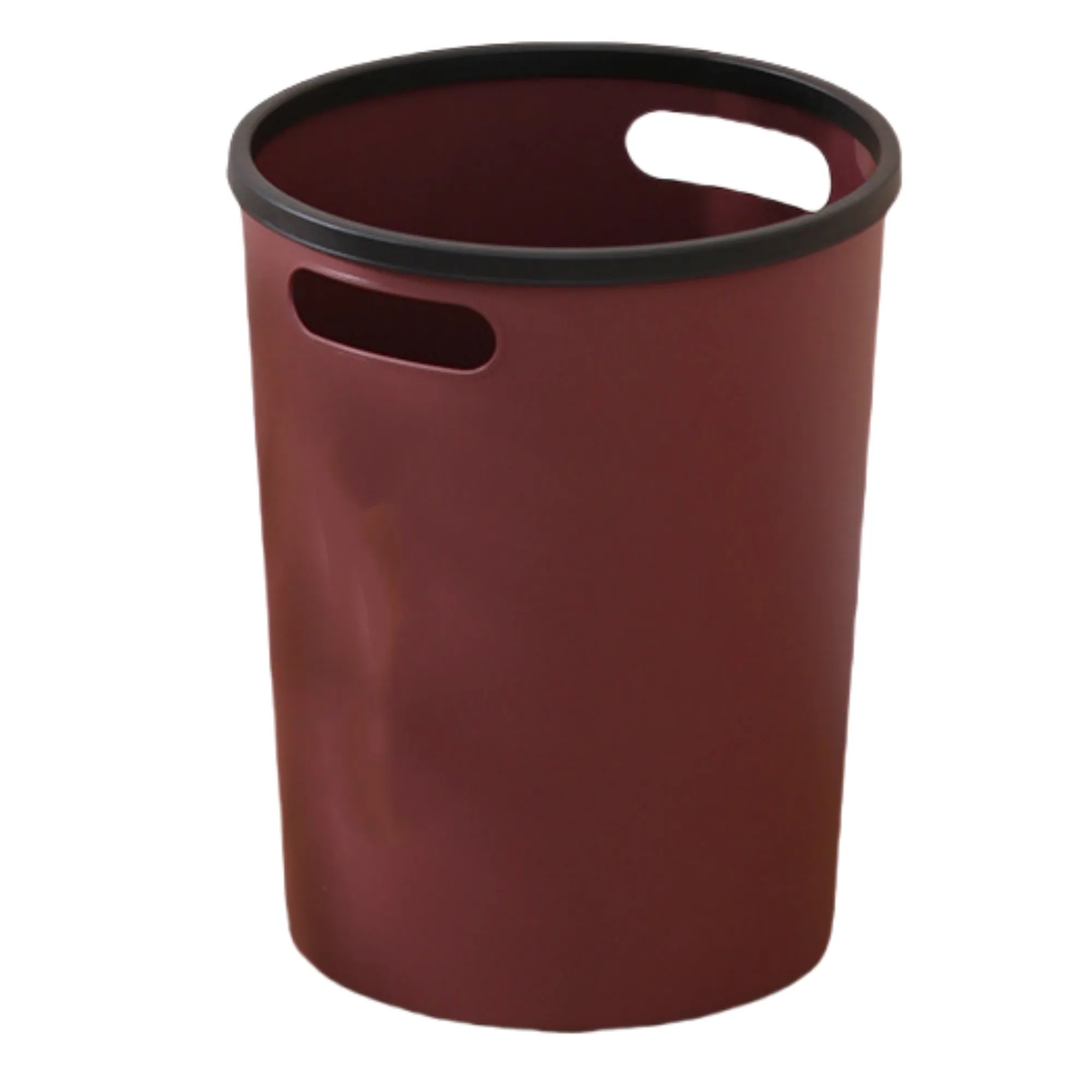 Round Trash Can With Handles And Press Ring 4