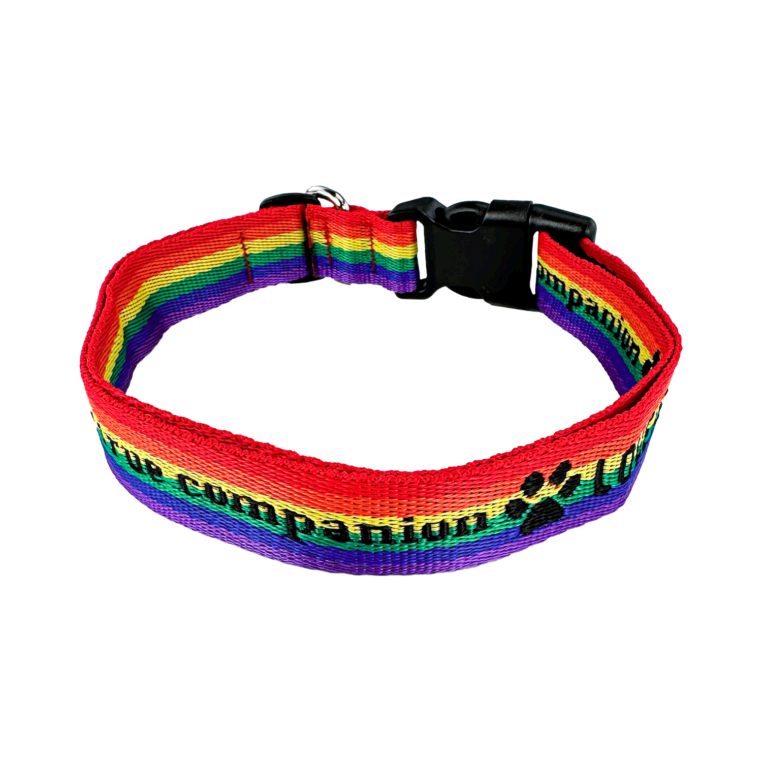 1" Woven Pet Collar w/ Gold Colored Hardware - "Select" Weave 18
