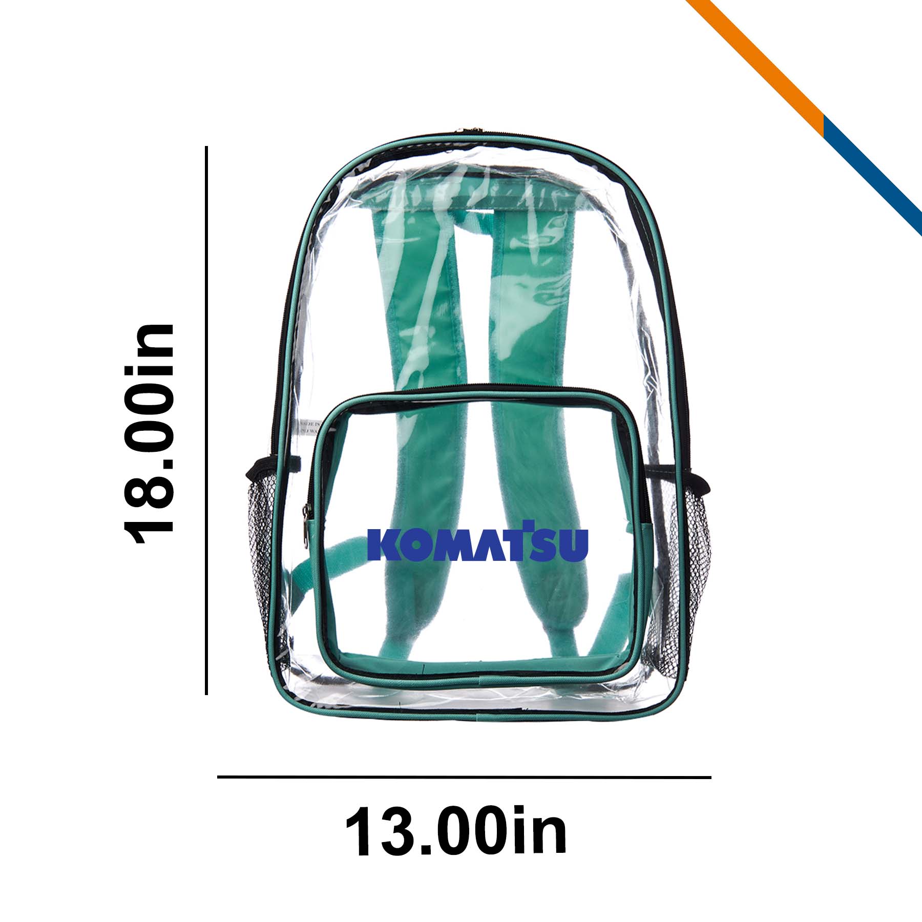Leroy Clear Backpacks, custom backpack with logo imprint 11