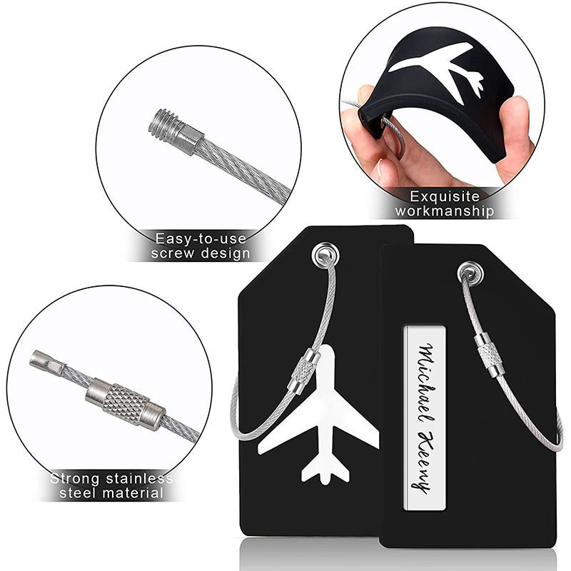 Silicone Luggage Tag with Name ID Card 25