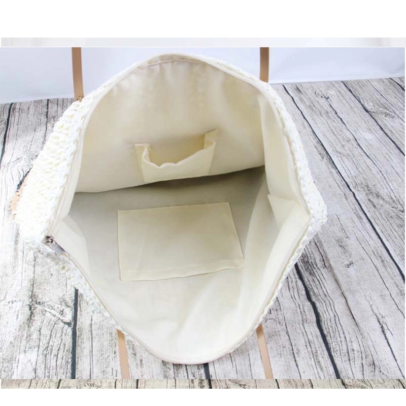 Retronatural Straw Hand Woven Round Handle Handbags 9