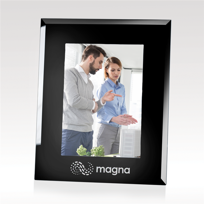 Black Glass Photo Frame 7
