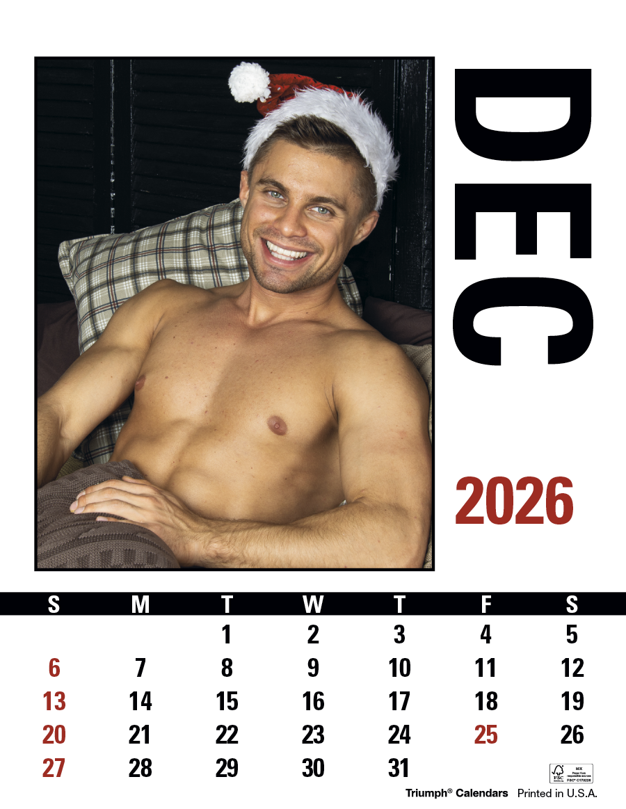 Triumph® Calendars Press-N-Stick Male Call Calendar 5