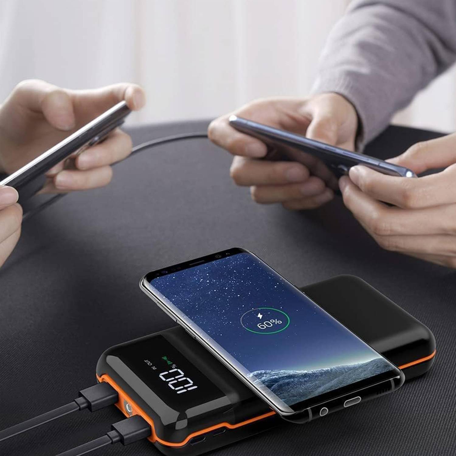27000mAh LCD Display Power Bank w/ Charging Cable 3