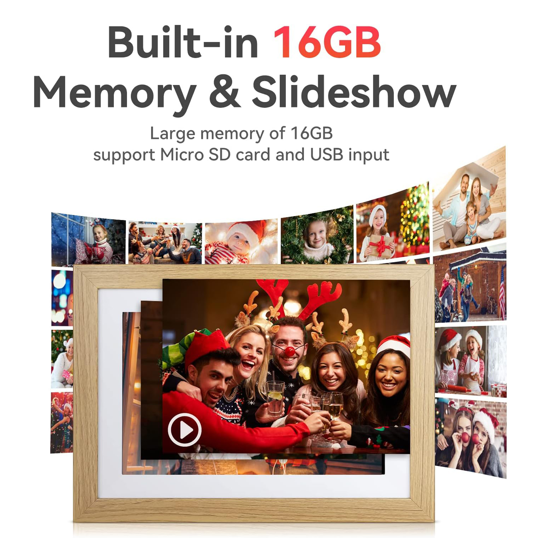 10.1" Digital Picture Frame with 16GB Memory 4