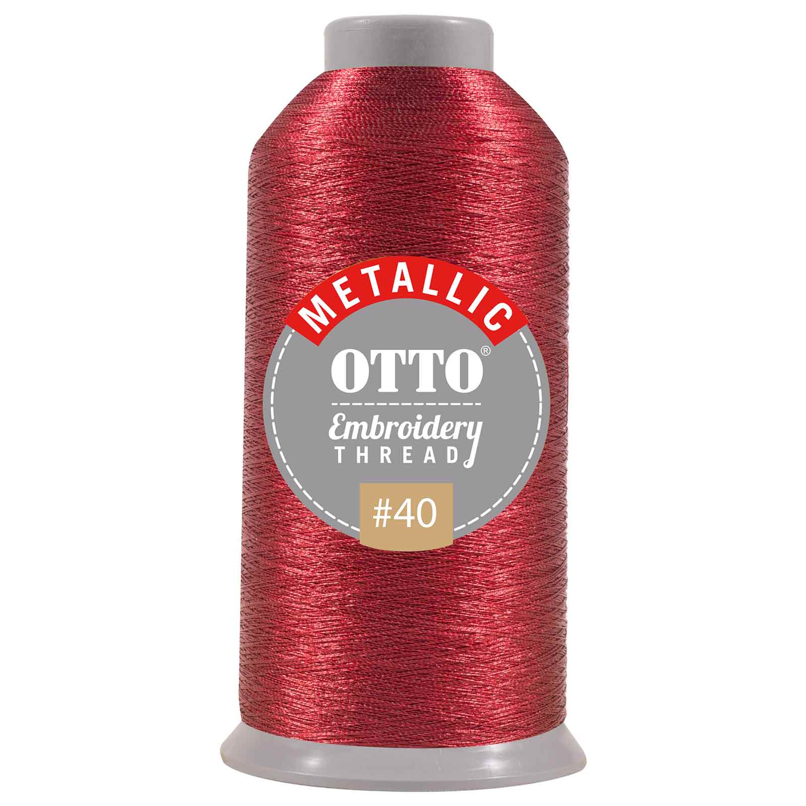 OTTO Embroidery Metallic Thread #40 3,300 yd. Cone 13