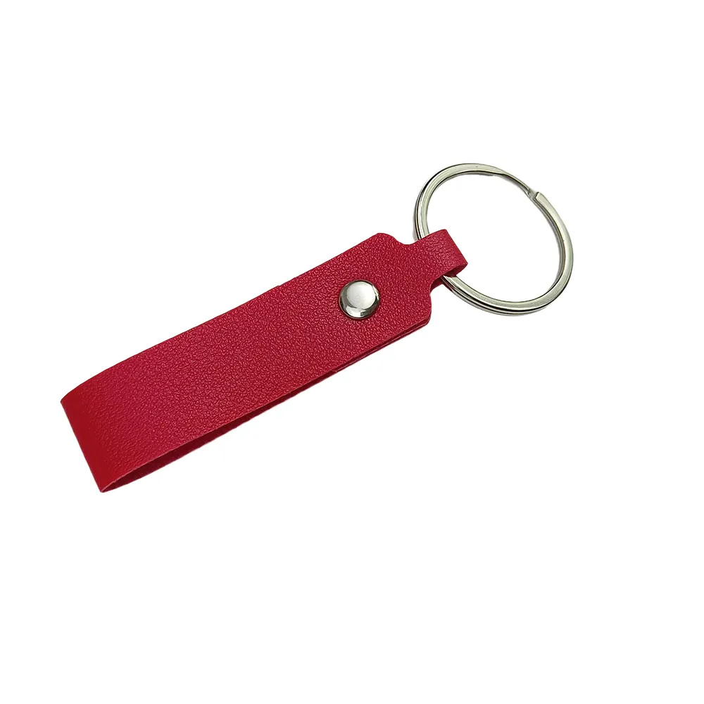 Striped Leather Keychain Business Gifts Customized Logo 7