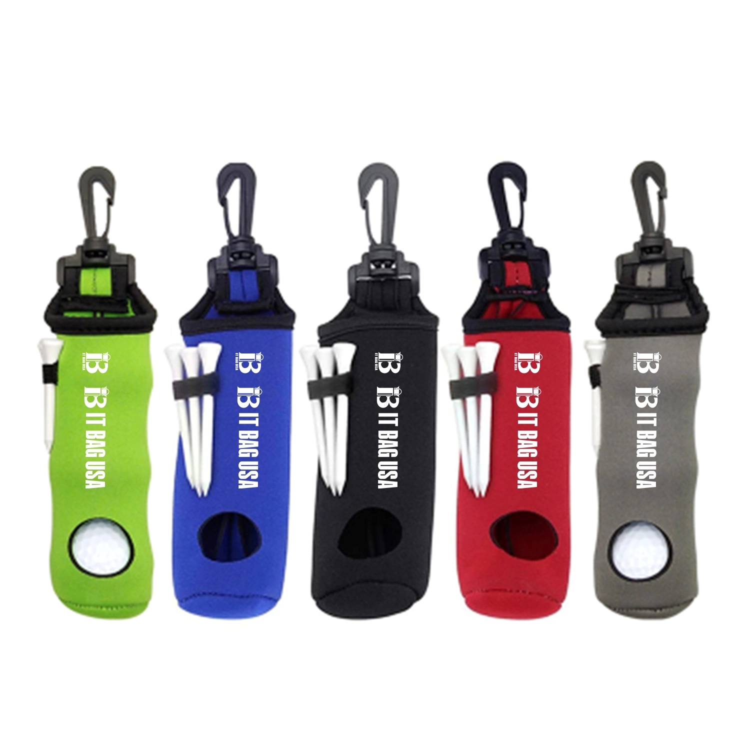 Waterproof Golf Ball Pouch w/Keychain 2