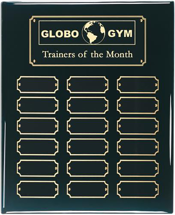 Prestige Black Perpetual Plaque 18 Plates 1