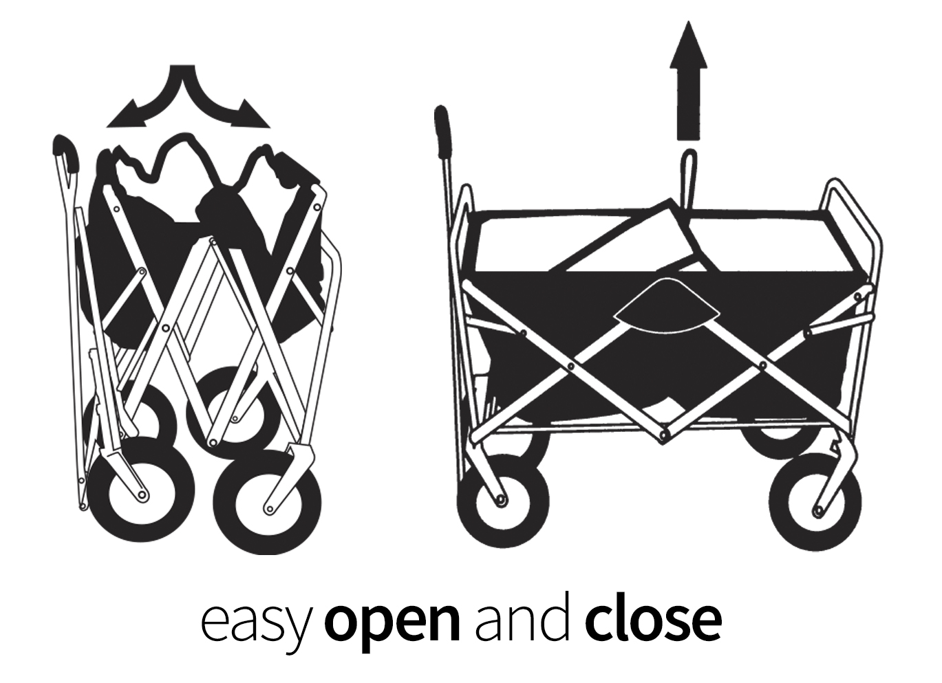 Koozie® Collapsible Folding Wagon 7