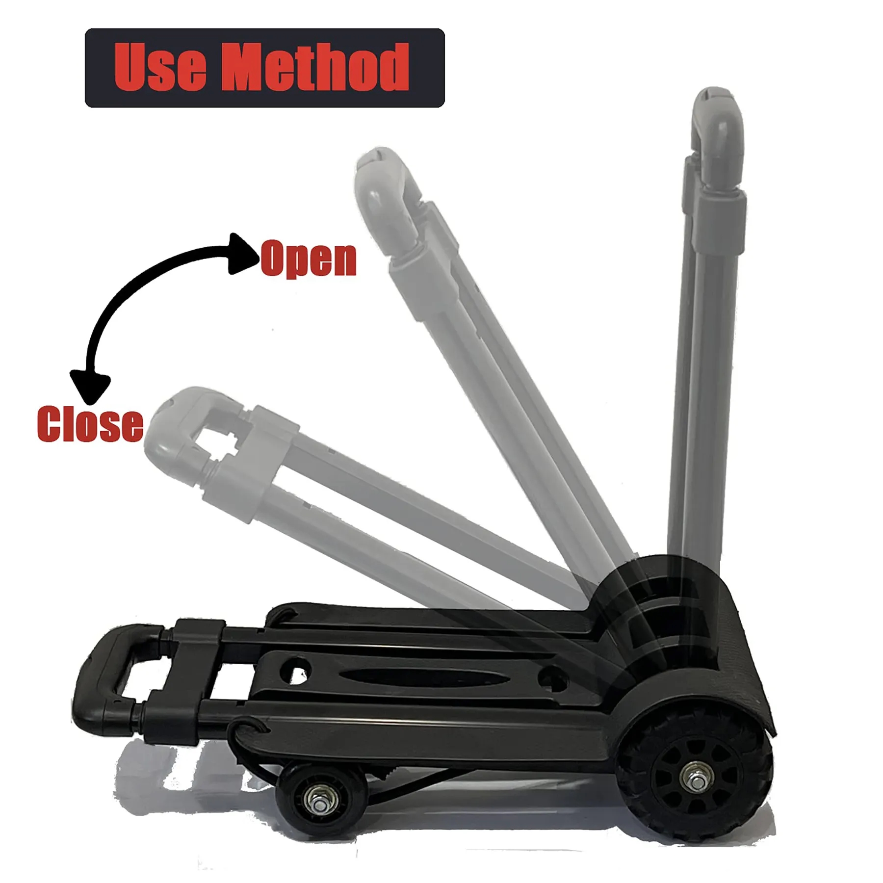 Aluminum Four-Wheel Foldable Handcart 2