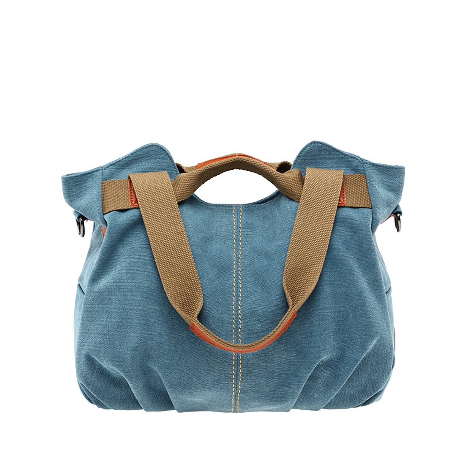 Vintage Shell-Shaped Canvas Shoulder & Tote Bag 9