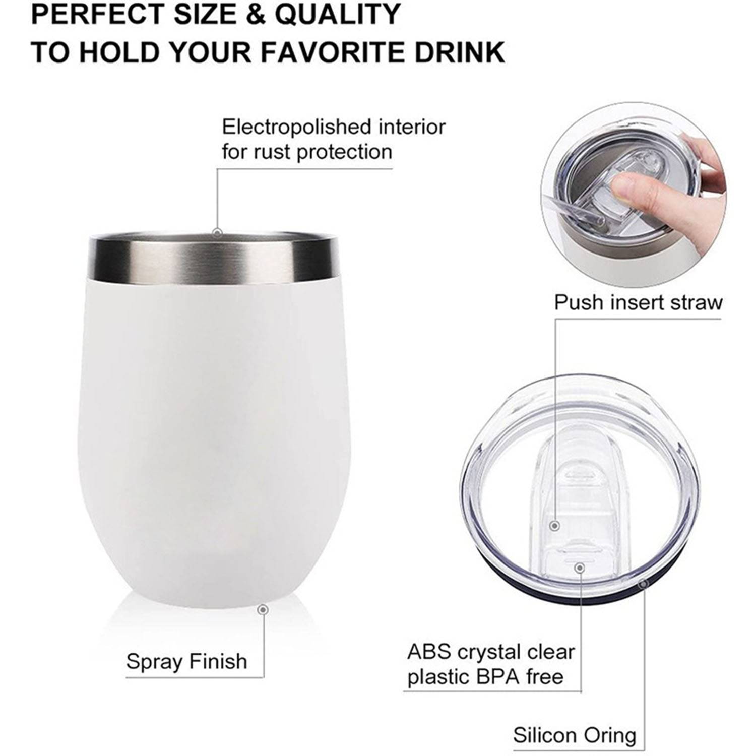 12oz Stainless Steel Thermos Cup 1
