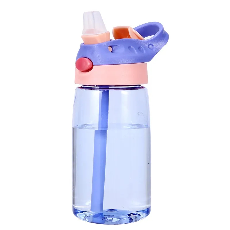 16 Oz. Bottle/Flip Up Spout & Straw 2