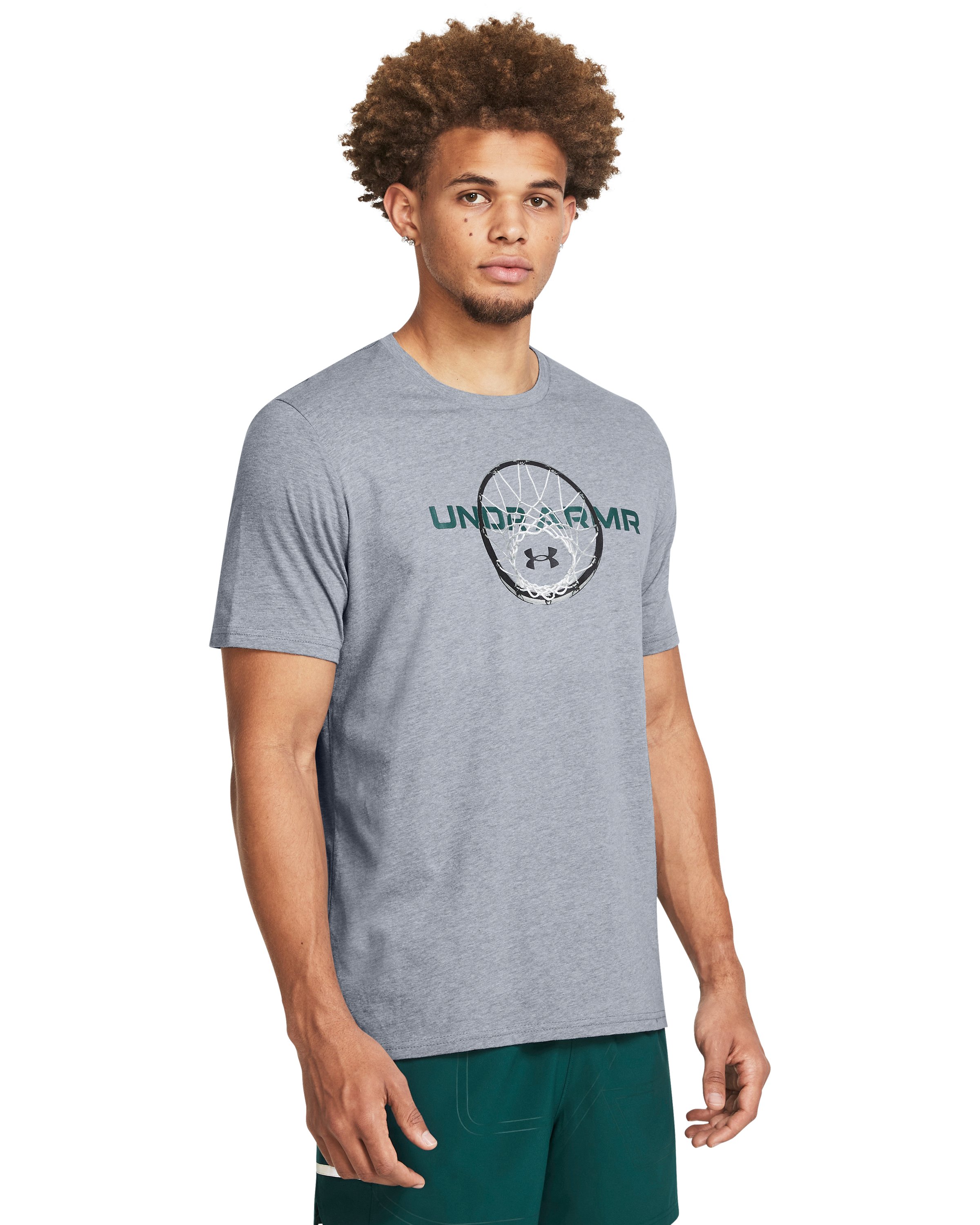 UA Basketball Net Wordmark Men's Short Sleeve 3