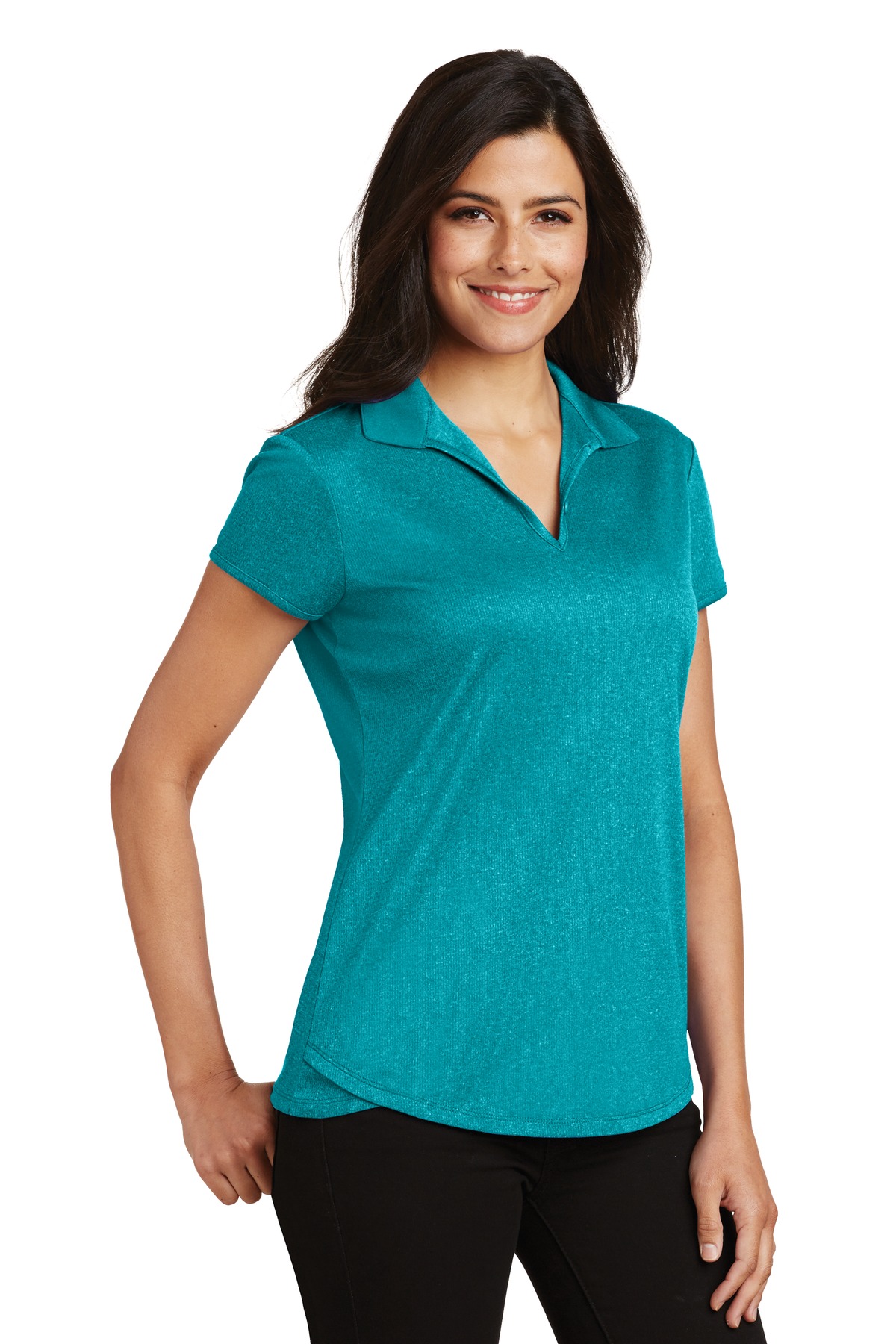 Port Authority Women's Trace Heather Polo. L576 26
