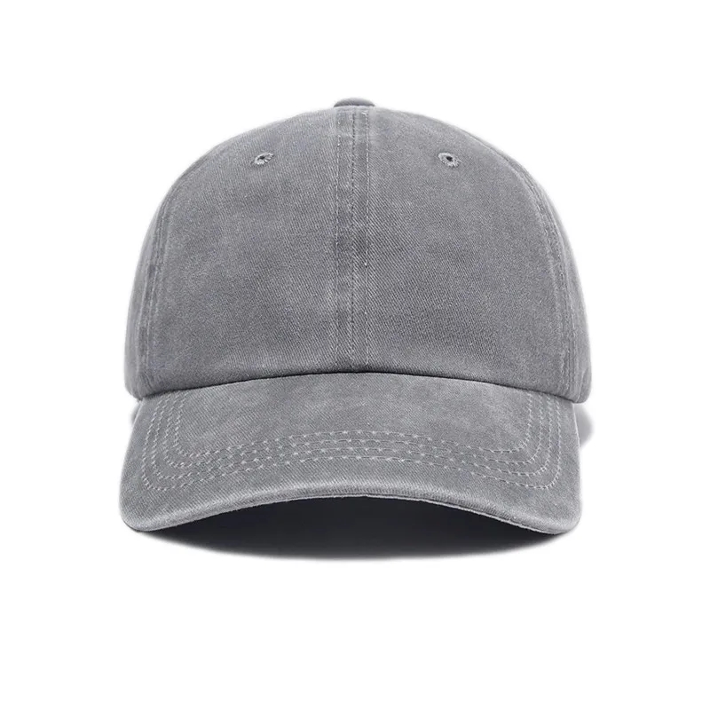 MOQ10 Vintage Cotton Washed Adjustable Baseball Caps 3