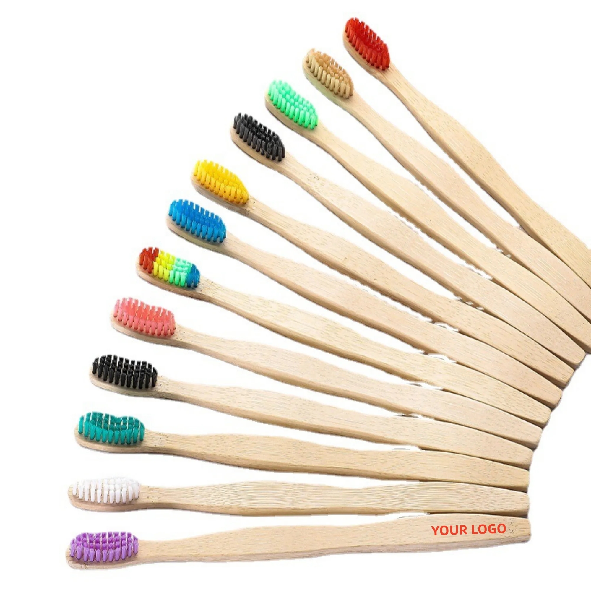 Color Soft Bristles Bamboo Toothbrush 3