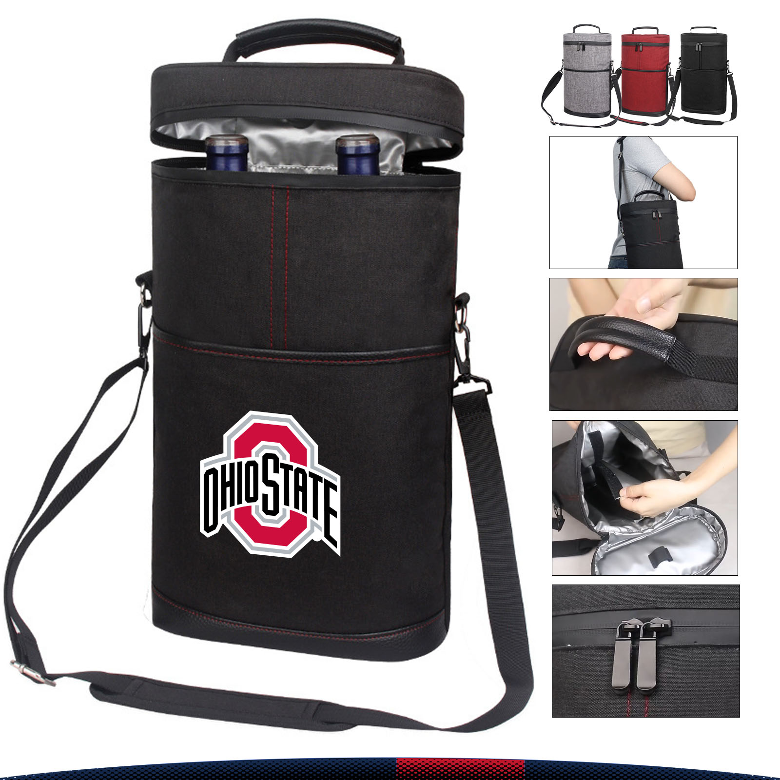 Nivaro Two Bottle Wine Cooler Bag 2