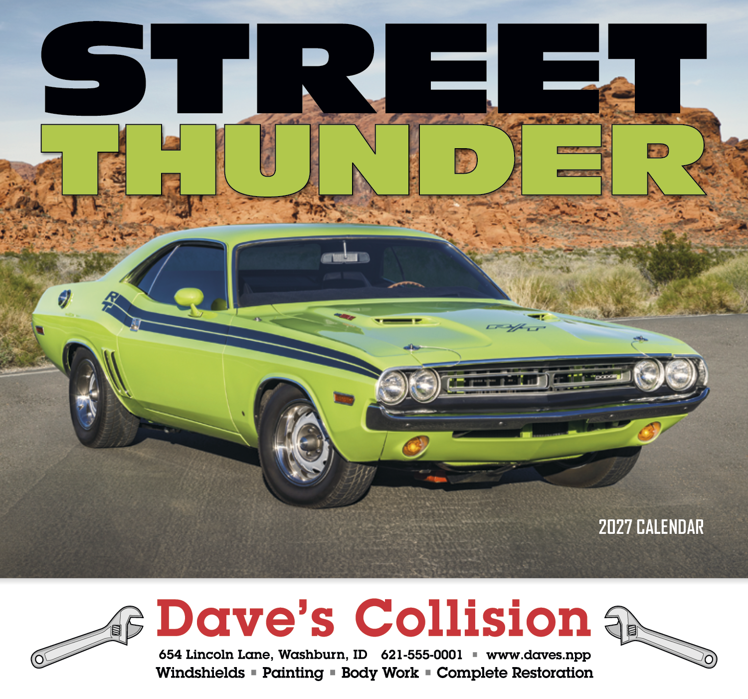 HotLine® Products Street Thunder Appointment Calendar - Stapled 33