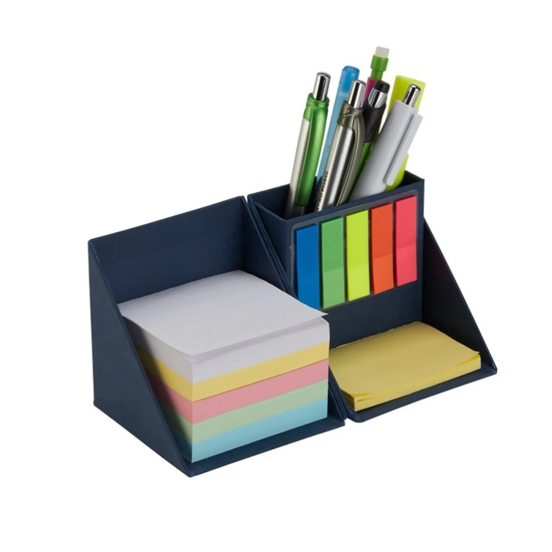 Folding Sticky Notes Cube Box With Pen Holder 7