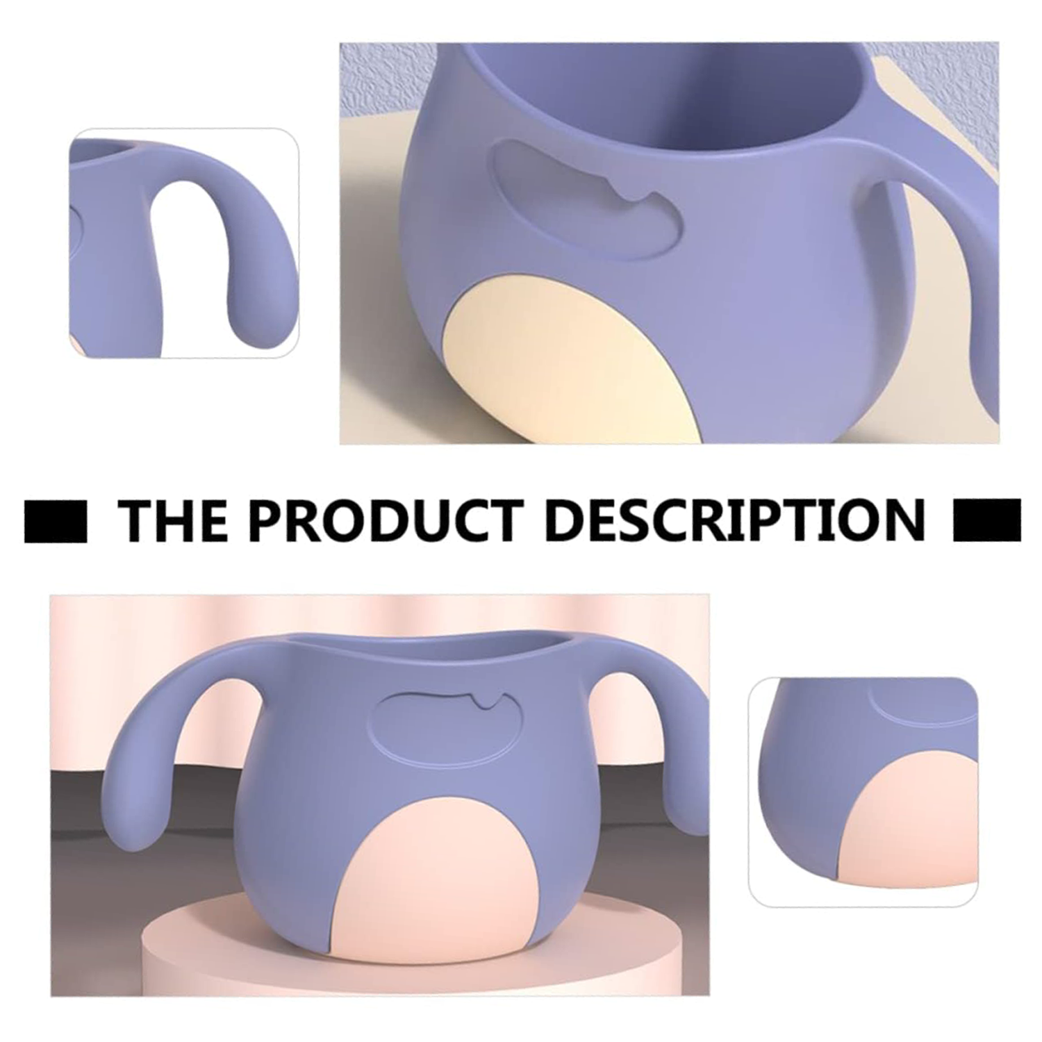 Silicone Toddler Drinking Cup with Handle 2