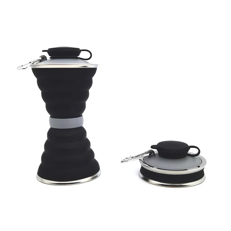 Collapsible Silicone Sports Travel Water Bottle 4