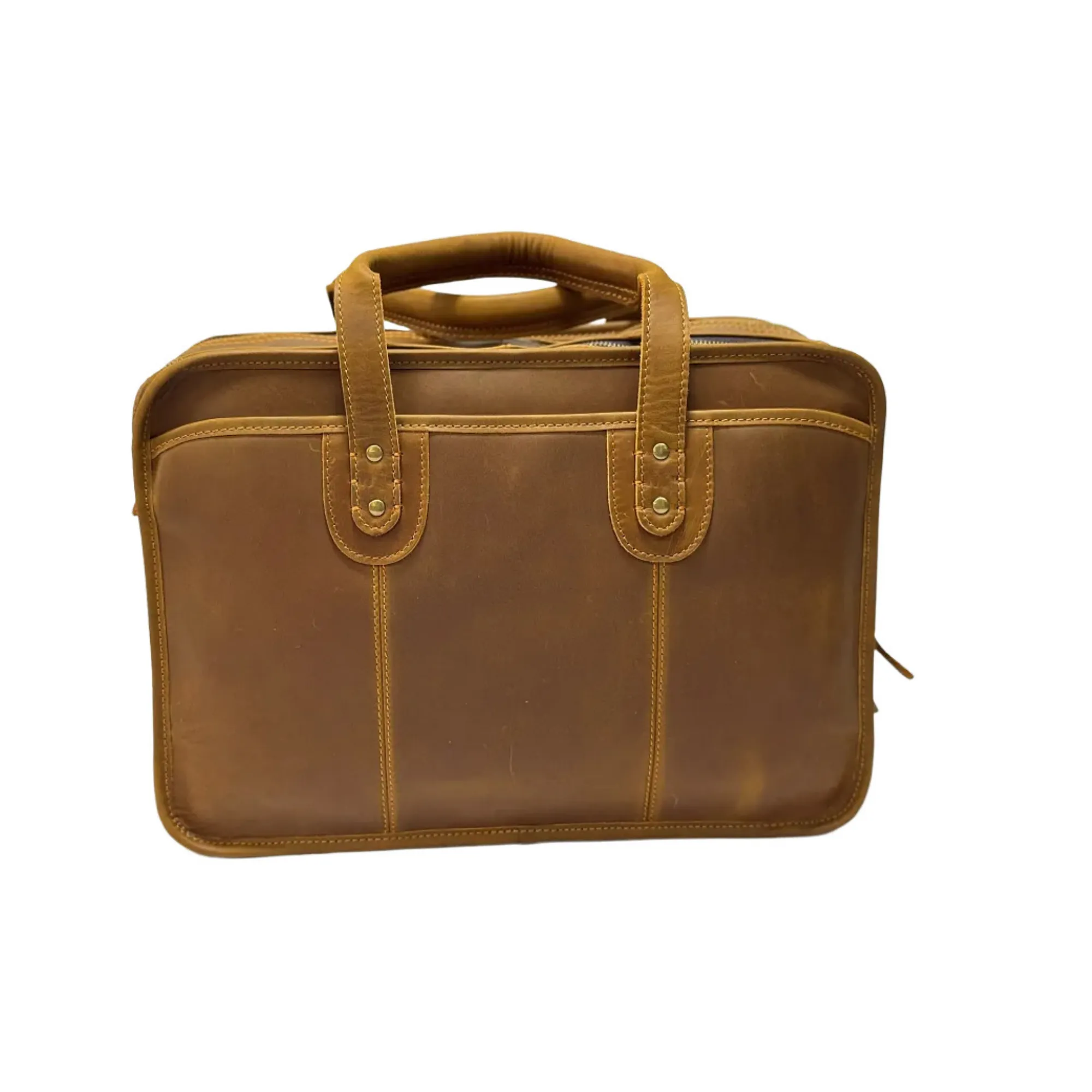 Vintage Business Handbag - Top-Grain Pure Leather 2