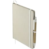 5" x 7" Organic Cotton Bound Notebook w/Pen 25