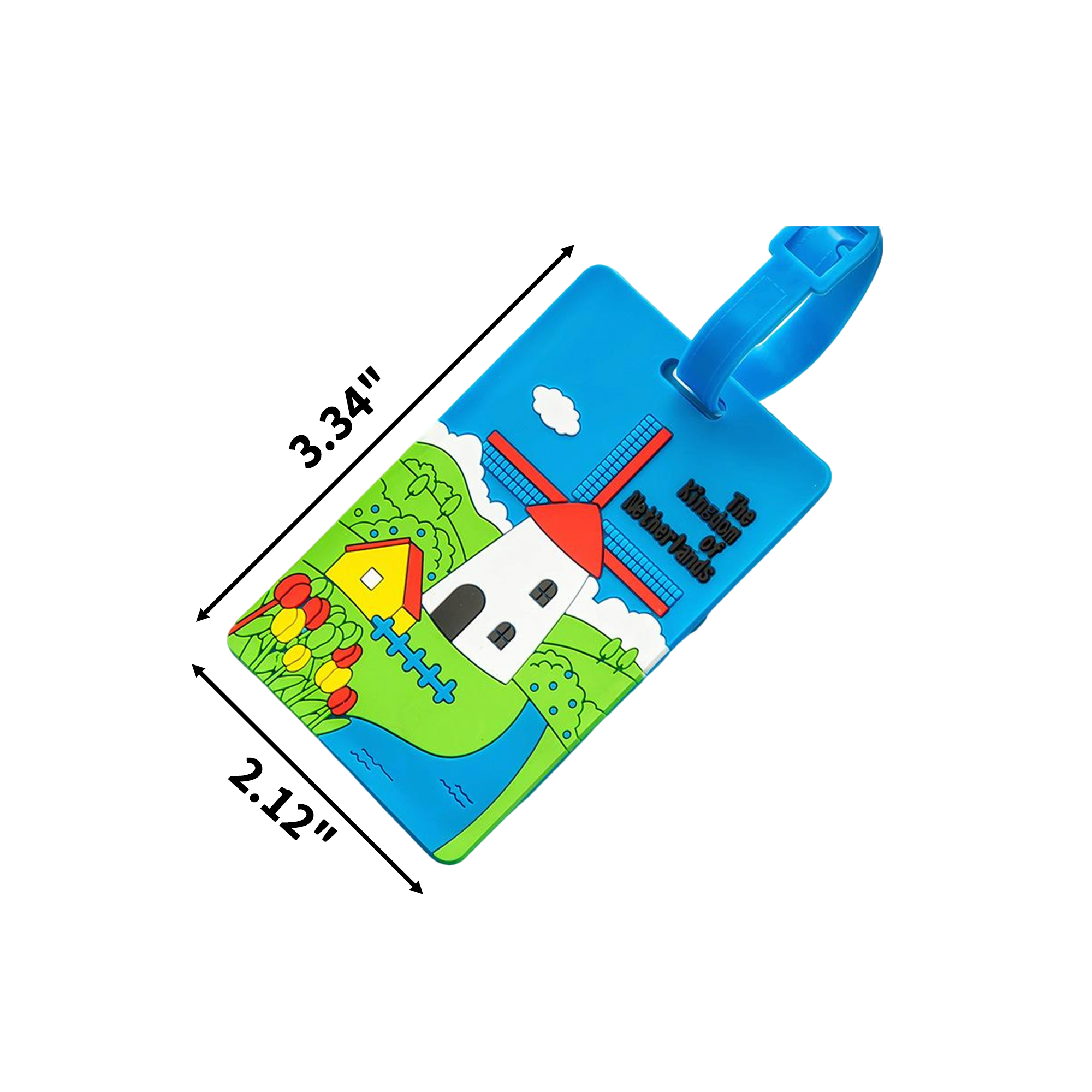 PVC Silicone Luggage Identifier Tag With Info Card 2