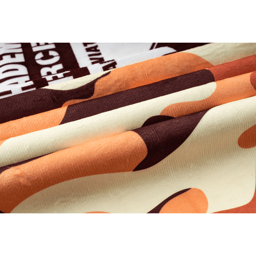 Subli-Plush Velour Beach Towel w/ Cotton Terry Back