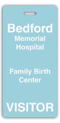 Screen Printed Poly Name Badge (4.375x2.125") Rectangle