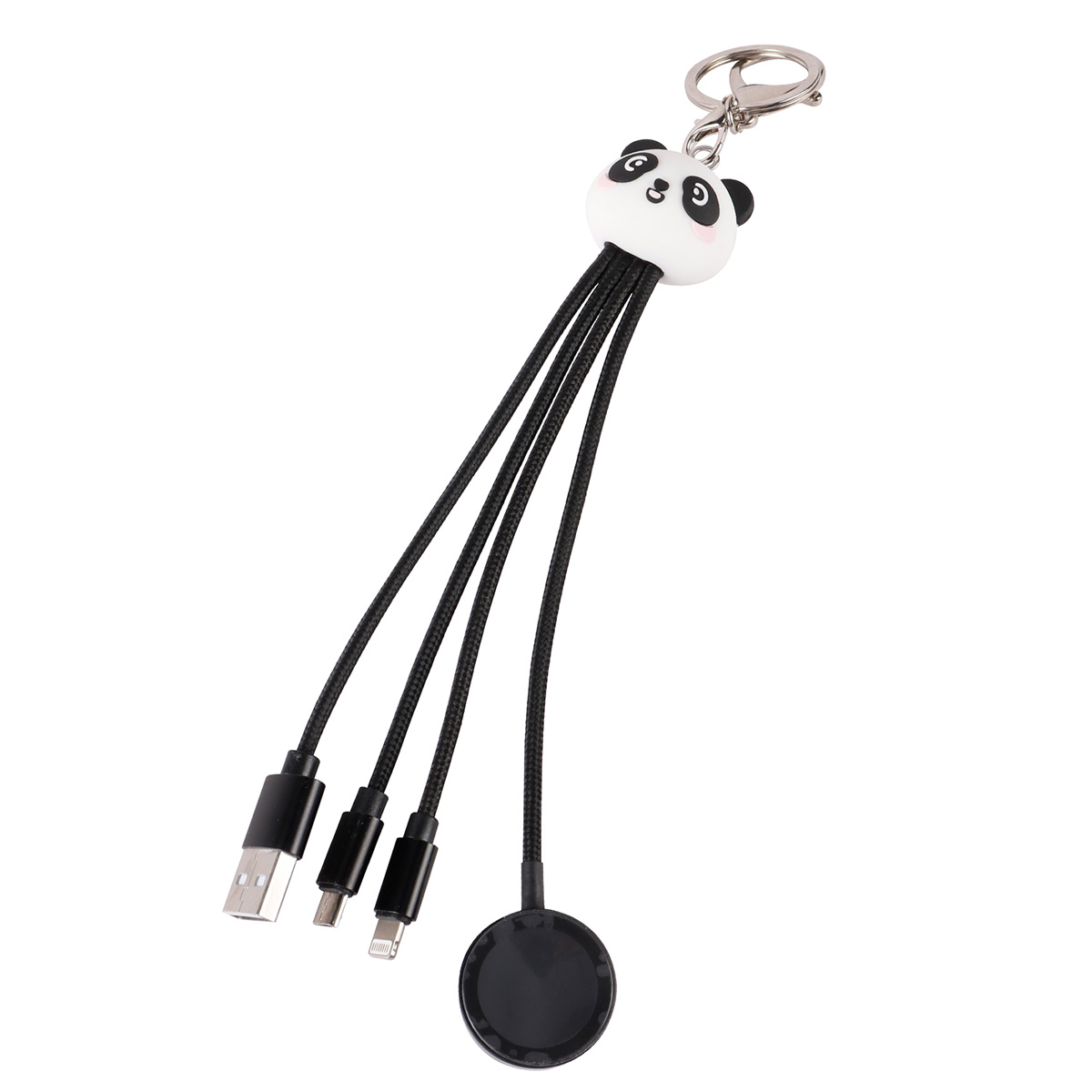 PVC Multi-Port Charging Cable with Apple Watch Wireless Charger - Stock & Custom PVC Options 3