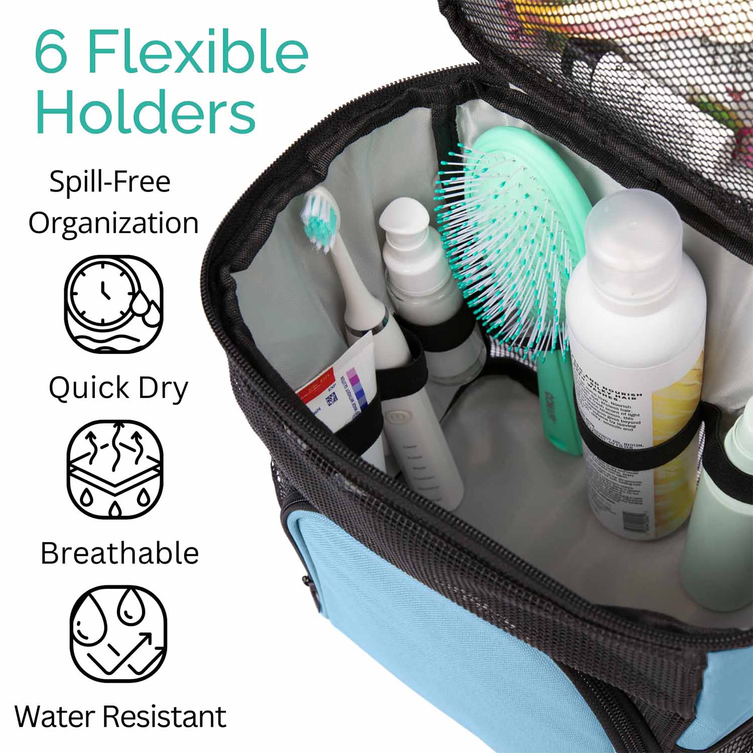 Foldable Water Resistant Shower Bag 6