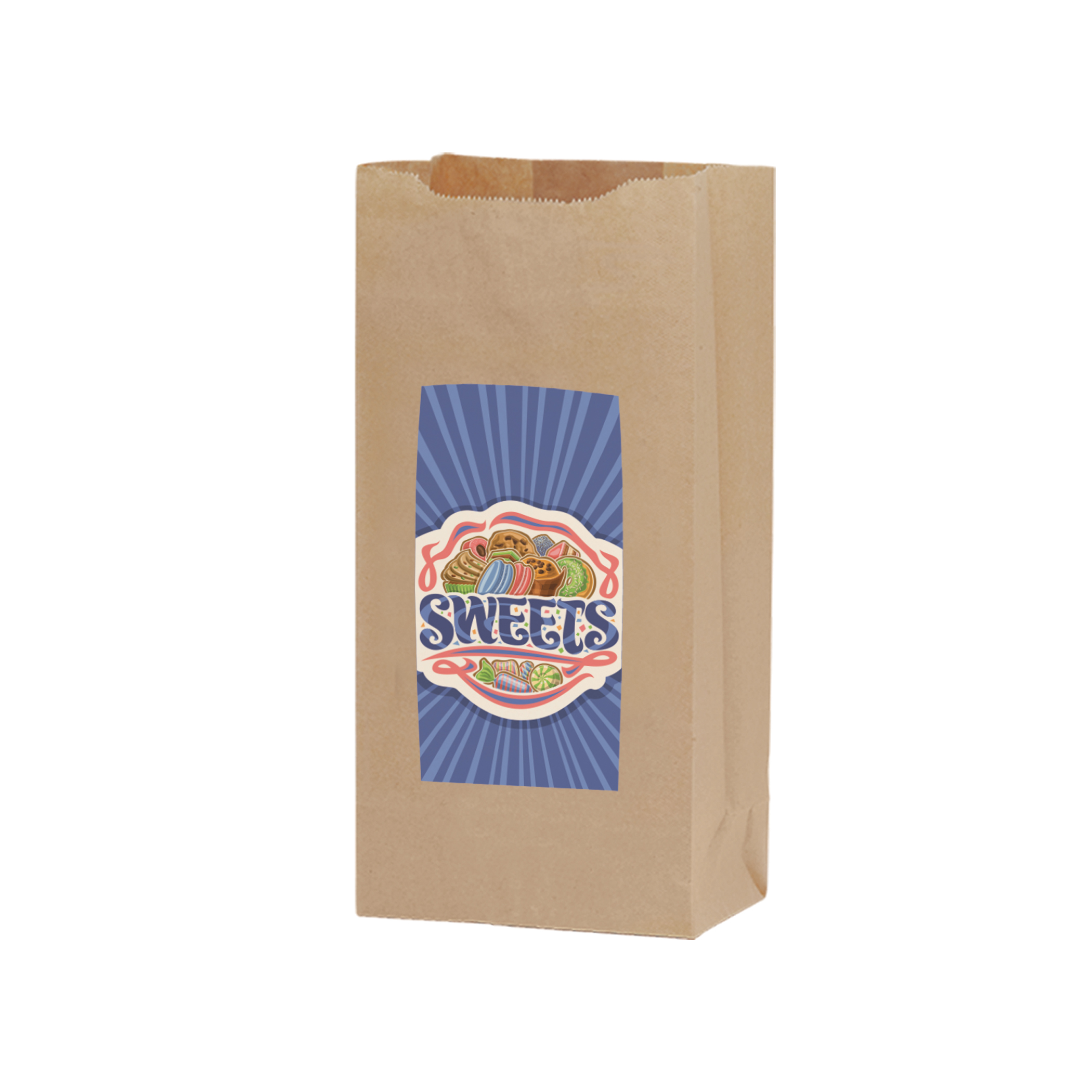 Popcorn Bag - Natural Kraft 4# SOS 2